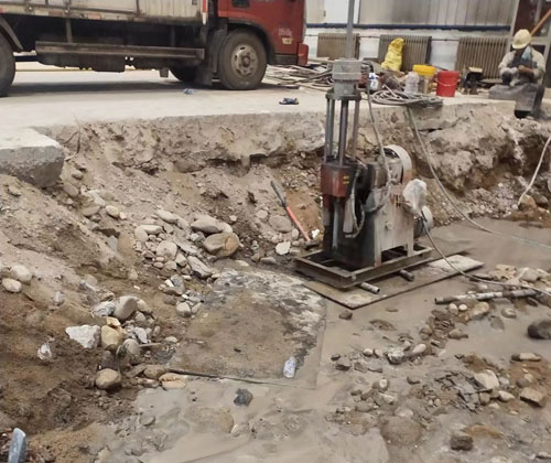渝北公路下沉压浆